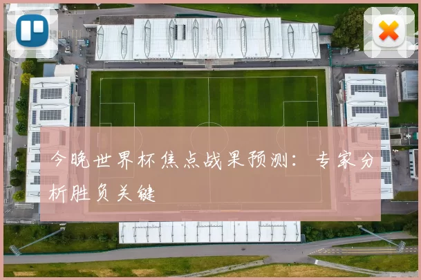 今晚世界杯焦点战果预测:专家分析胜负关键