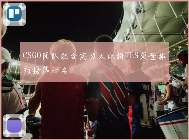 CSGO团队配合实力大比拼TES荣登排行榜第一名