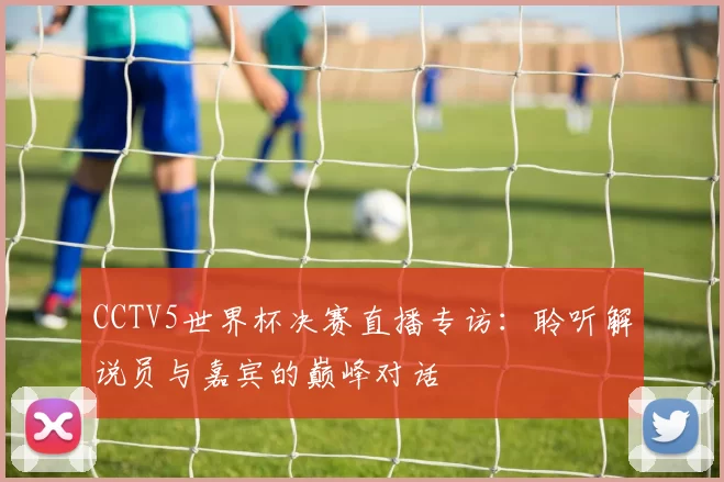 CCTV5世界杯决赛直播专访：聆听解说员与嘉宾的巅峰对话